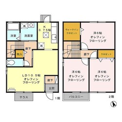 Ｗｉｌｌ Ｖｉｌｌａｇｅ Ａ/Ｂ/Ｃ/Ｄの物件間取画像